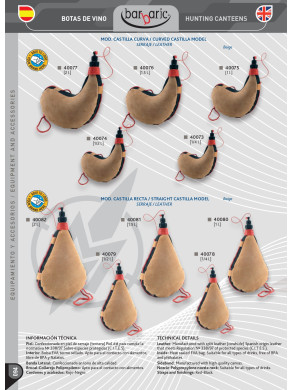 NOVEDAD BOTA VINO MODELO CASTILLA CURVA O RECTA
