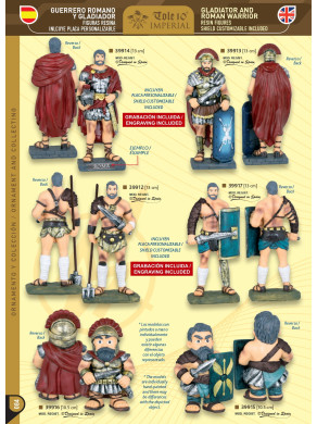 FIGURA RESINA GUERRERO ROMANO O GLADIADOR