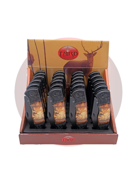 NAVAJA PACK DE 24 NAVAJAS N190C CIERVO