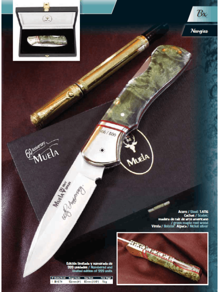 NAVAJA MUELA BX-8.TH EDICIÓN LIMITADA 60 ANIERSARIO