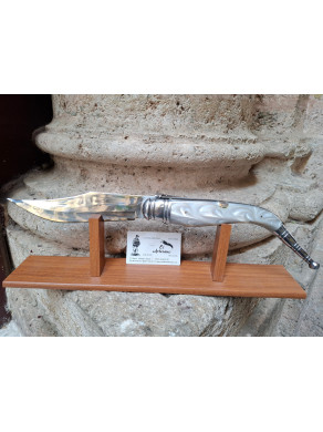 NAVAJA BANDOLERA GIGANTE NACARADA DE CARRACA O MUELLES