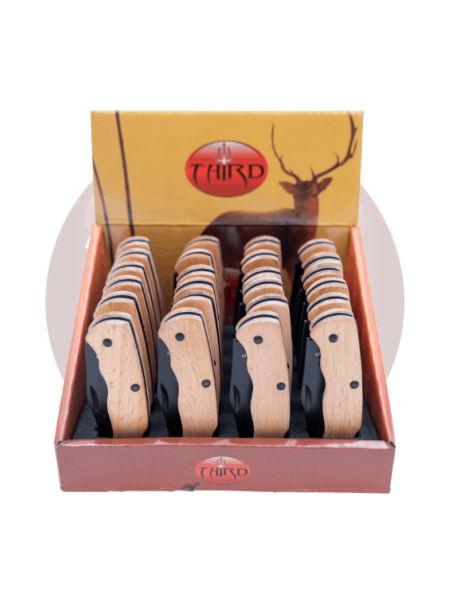 PACK DE 24 NAVAJAS THIRD N191M MADERA ARCE