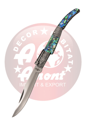 NAVAJA ÁRABE CARRACA N53VD SEDA ACRÍLICO Y ABULÓN