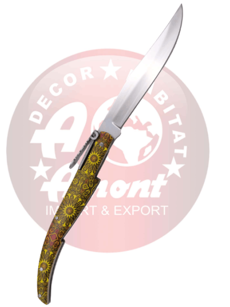 NAVAJA ÁRABE CARRACA THIRD N5AQ1 DAMASQUINO 13 CM