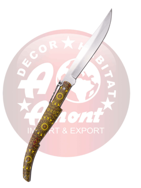 NAVAJA ÁRABE CARRACA THIRD N53Q1 DAMASQUINO 11 CM