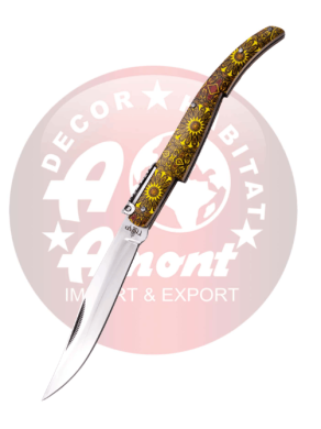 NAVAJA ÁRABE CARRACA THIRD N53Q1 DAMASQUINO 11 CM