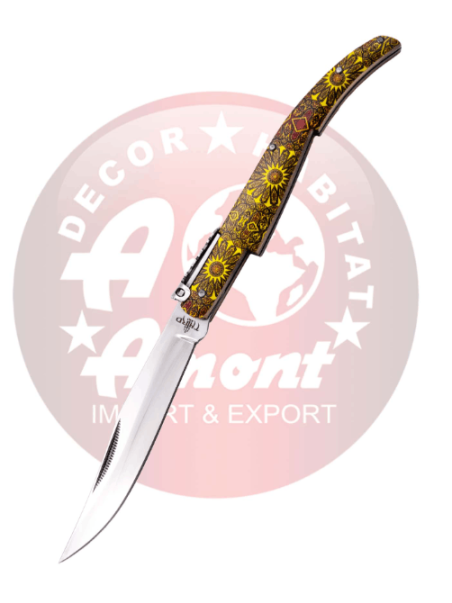 NAVAJA ÁRABE CARRACA THIRD N53Q1 DAMASQUINO 11 CM