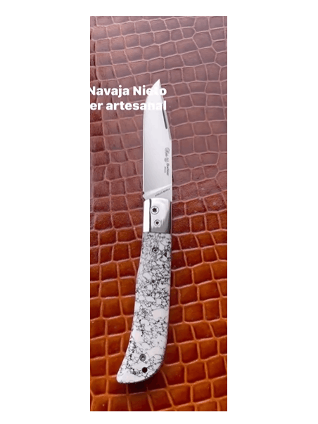 NAVAJA CABRITERA BLANCA Y NEGRO NIETO
