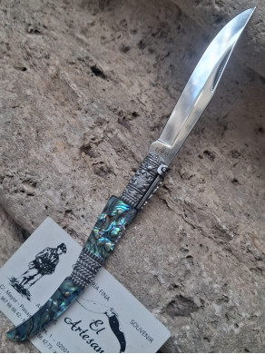 NAVAJA ÁRABE CARRACA N53VD SEDA ACRÍLICO Y ABULÓN