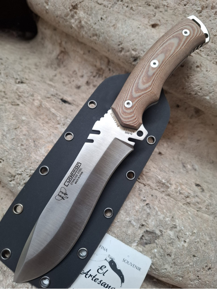 SÚPER OFERTA CUCHILLO MINI BOINA MARRÓN CUDEMAN