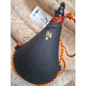 BOTA DE VINO DE PEZ NEGRA 3/4 ARTESANA