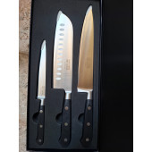 JUEGO DE 3 CUCHILLOS COCINA FORJADO