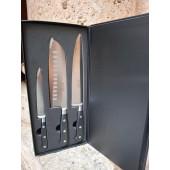 JUEGO DE 3 CUCHILLOS COCINA FORJADO