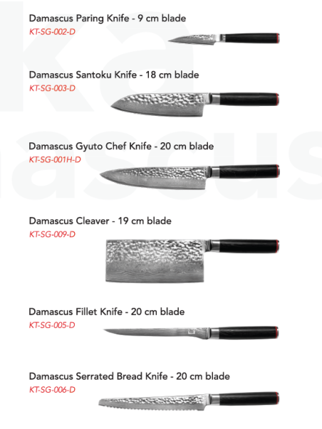CUCHILLO PAKKA DAMASCUS 67 CAPAS KOTAI