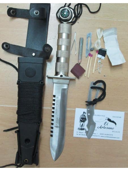 NOVEDAD COMBAT KING II PLATA CUCHILLO DE SUPERVIVENCIA COMBAT II PLATA