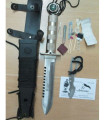 NOVEDAD CUCHILLO DE SUPERVIVENCIA COMBAT II PLATA