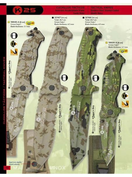 NOVEDAD CUCHILLO TACTICO O NAVAJA APERTURA ASISTIDA K25