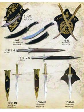 NOVEDAD ESPADA EL S. DE LOS ANILLOS