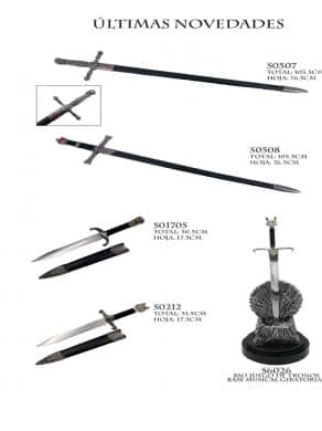 RÉPLICA ESPADA ASSASINS CREED O JUEGO DE TRONOS