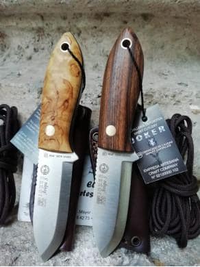 EXCLUSIVO CUCHILLO AVISPA MADERA JOKER