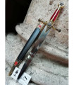 Daga masónica ref S0189 terciopelo rojo