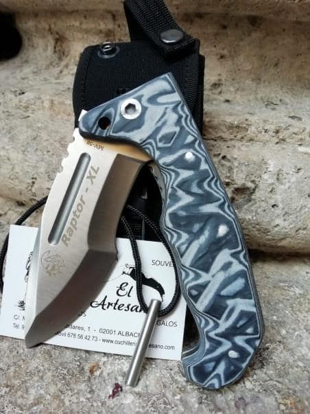 NOVEDAD NAVAJA RAPTOR XL MIKARTA NEGRA de j&v