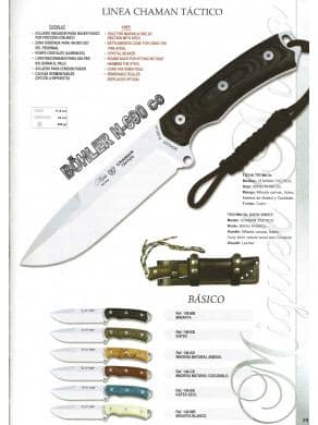 CUCHILLO LINEA CHAMAN TÁCTICO BOHLER N690 CO NIETO