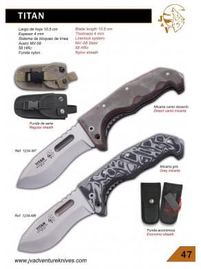 NOVEDAD NAVAJA  TITAN DE J&V