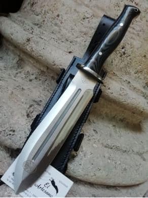 CUCHILLO DE MONTE EZAPAC J&V MIKARTA NEGRA