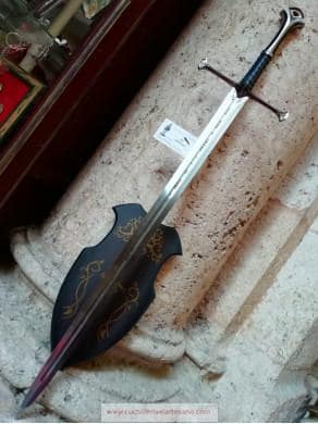 ESPADA ANDURIL CON PEANA EL SEÑOR DE LOS ANILLOS