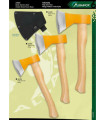 NOVEDAD HACHA ACERO MANGO DE MADERA